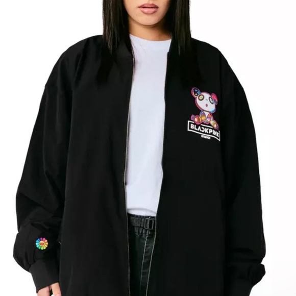 LIMITED EDITION FROM COMPLEX BLACKPINK + Takashi Murakami Bomber Jacket size M - Picture 2 of 6